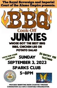 BBQ Cook-off Junkies @ Sparks Club