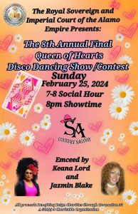8th Annual Queen of Hearts Show @ SA Country Saloon