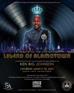 The Legend of Alamotown, A Celebration of Life in honor of Emperor 12, Ken BIG Johnson @ SA Country Saloon