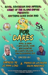 Anything Goes Show & Dollar for Dares! @ SA Country Saloon