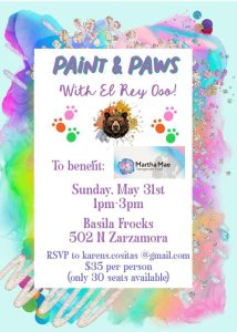 “Paint & Paws” with El Rey Oso @ Basila Frocks