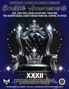 UCA Candidate Announcements for Reign 32 @ Austin Eagle